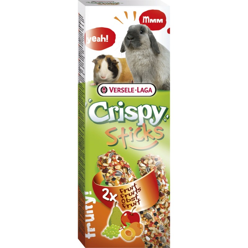 Versele Laga Crispy Sticks für Kaninchen + Meerschweinchen - 2er Obst