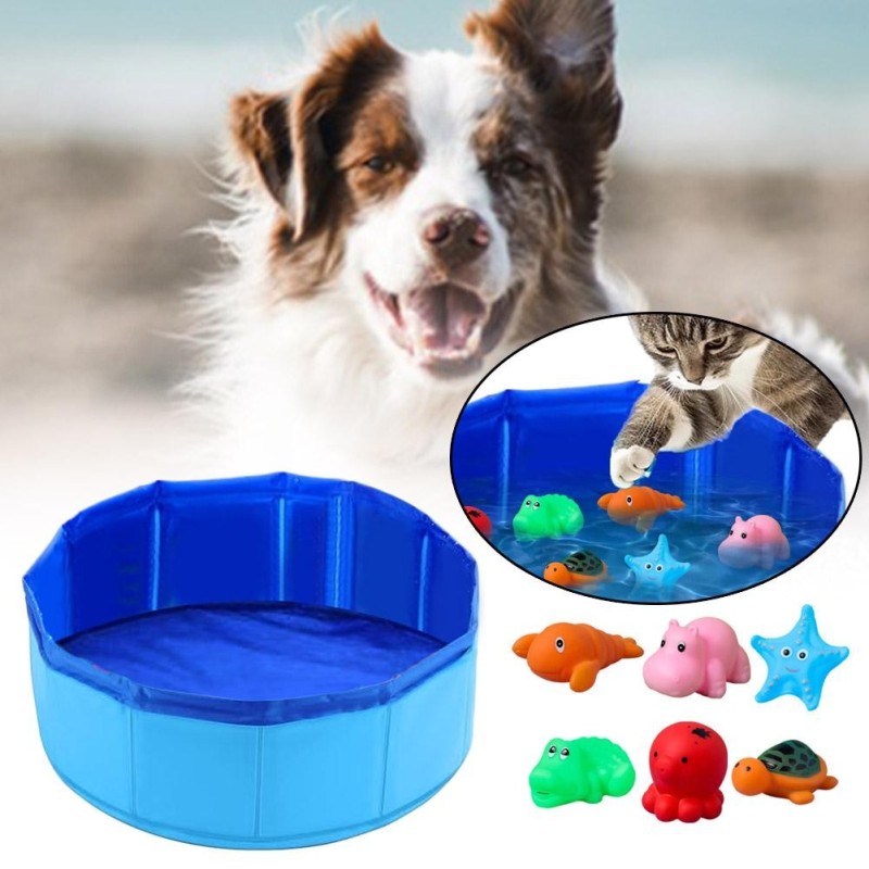 Faltbare Haustier Badewanne Tragbare Bade Becken Für Katze Geeignet Für Indoor Kinder Und Welpen Outdoor V5V4