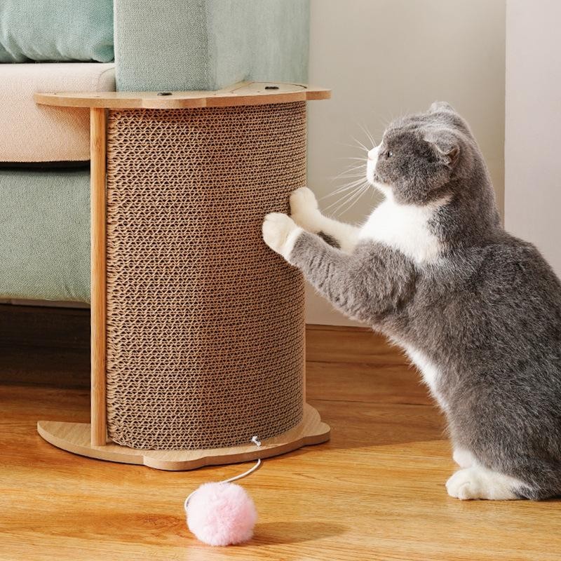 Katzenkratzbrett, Katzenspielzeug trägt keine Krümel, Katzenkrallenschärfer, Katzenspielzeug schützt Wände und Sofas