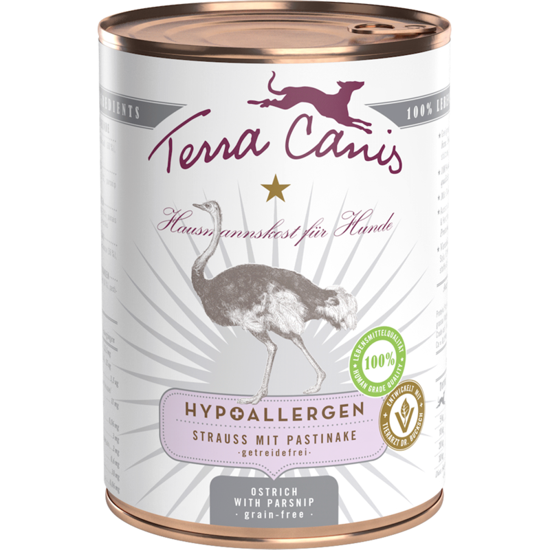 Terra Canis Hypoallergen 400g - Strauß