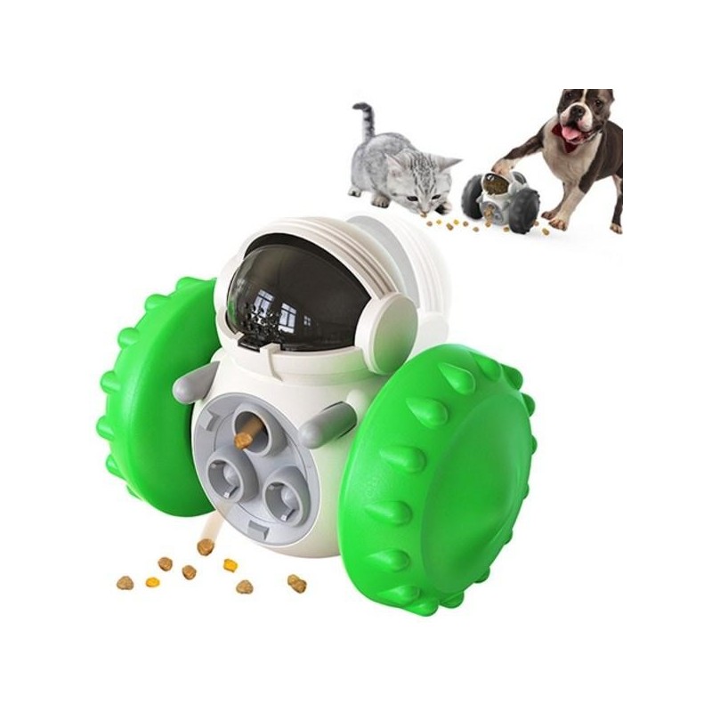 Dog Space Robot Treat Nosework Toy, 2 Pieces, Green