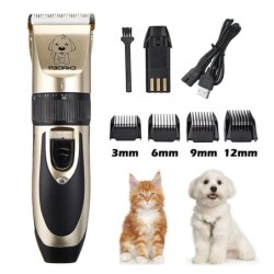 Leiser elektrischer Tierhaarschneider, kabelloses Beauty-Set ist das beste Geschenk für Katzen- und Hundehaare, Tierrasierer