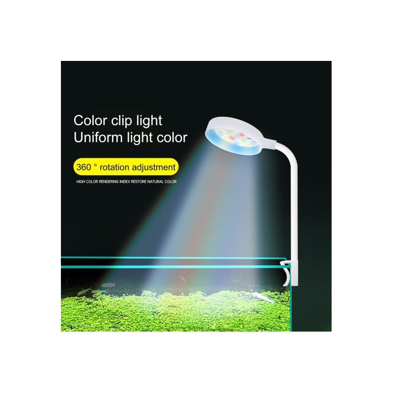 Licht 360 Grad einstellbar einfache Bedienung wasserdichte Universal Tube Clip Fisch Tanks Lampe