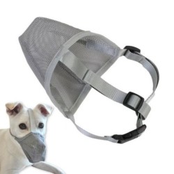 Handdog Bequemer Maulkorb aus weichem Mesh, XS, 1 Stück, Grau