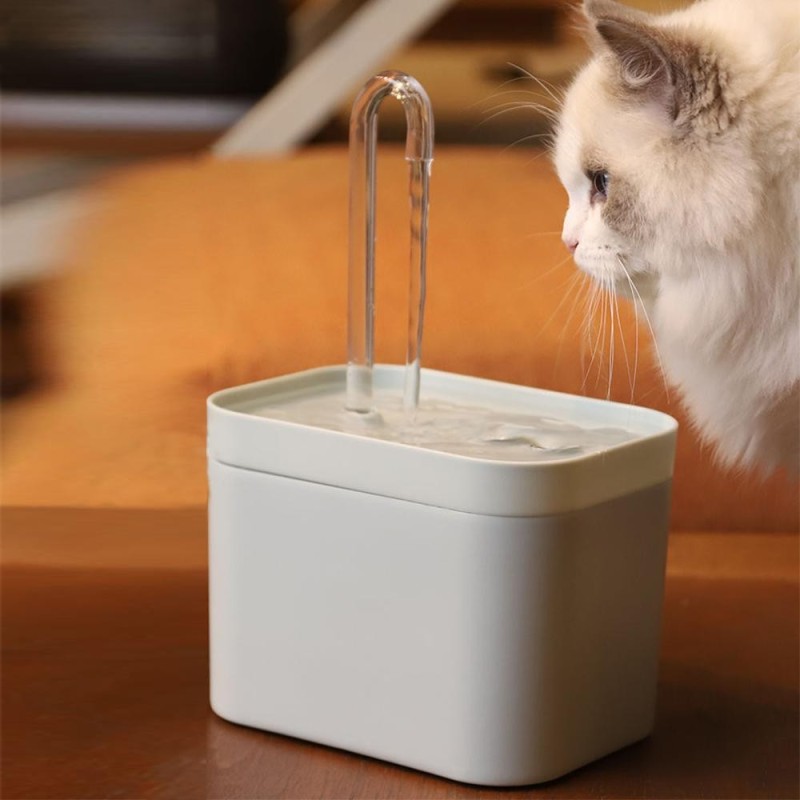 Katzenwasserbrunnen, automatischer Filter, USB, elektrisch, stumm, Katzentränke, 1,5 l, Umlauffilter, Trinker für Katzen, Hau