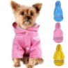 Outdoor-Kleidung, wasserdicht, Sonnenschutz, reflektierende Hunde-Regenmäntel, Kapuzenpullover, PU-Haustier-Overall-Jacke