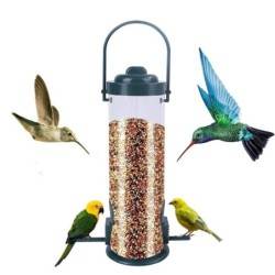 Vogel Fütterung Werkzeug Outdoor Garten Tiernahrung Dispenser Haustier Vogel Feeder Mehrere Löcher Fliegende Tiere