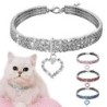 Hündchen-Kristallhalsbänder-Kätzchen-Katzen-Halsketten-Charme-Strass-Anhänger-Schmuck