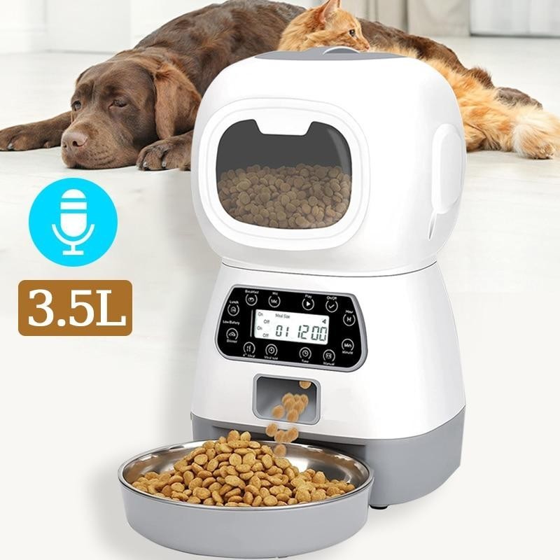 3,5 L Automatische Wifi Pet Feeder Smart Food Dispenser Für Hund Katze Schüssel Timer Roboter Haustier Fütterung Wasser Dispe