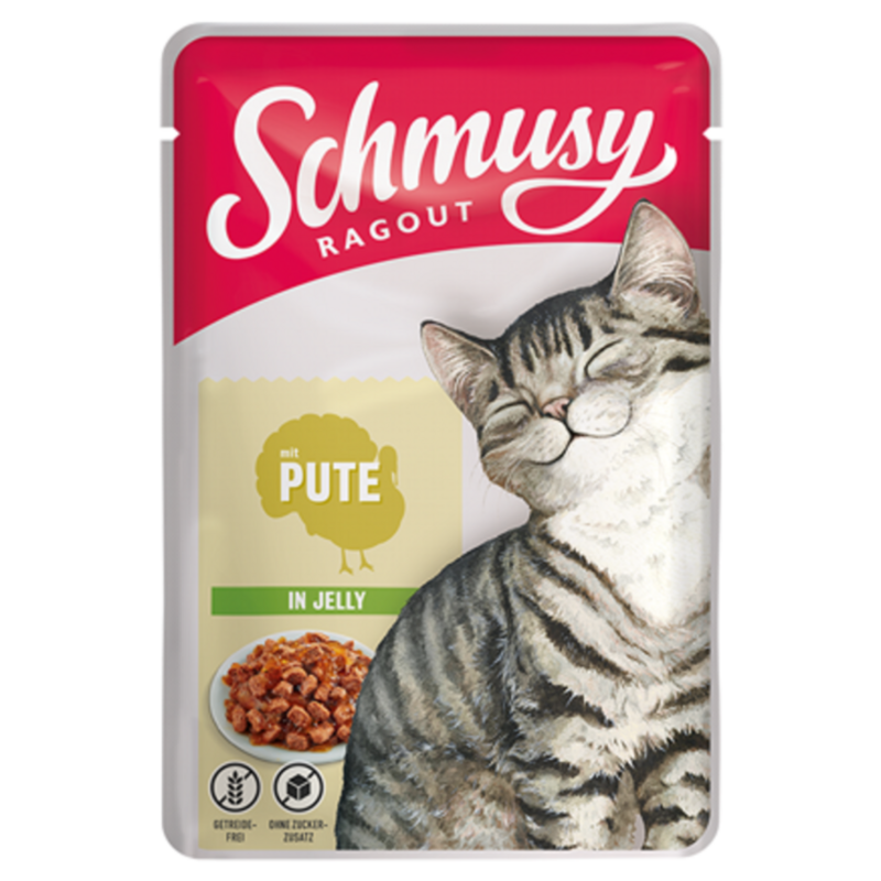 Schmusy Ragout Portionsbeutel 100g - Pute in Jelly