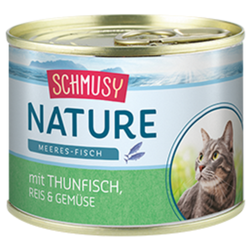 Schmusy Nature Meeres-Fisch Dose 185g - Thunfisch & Gemüse