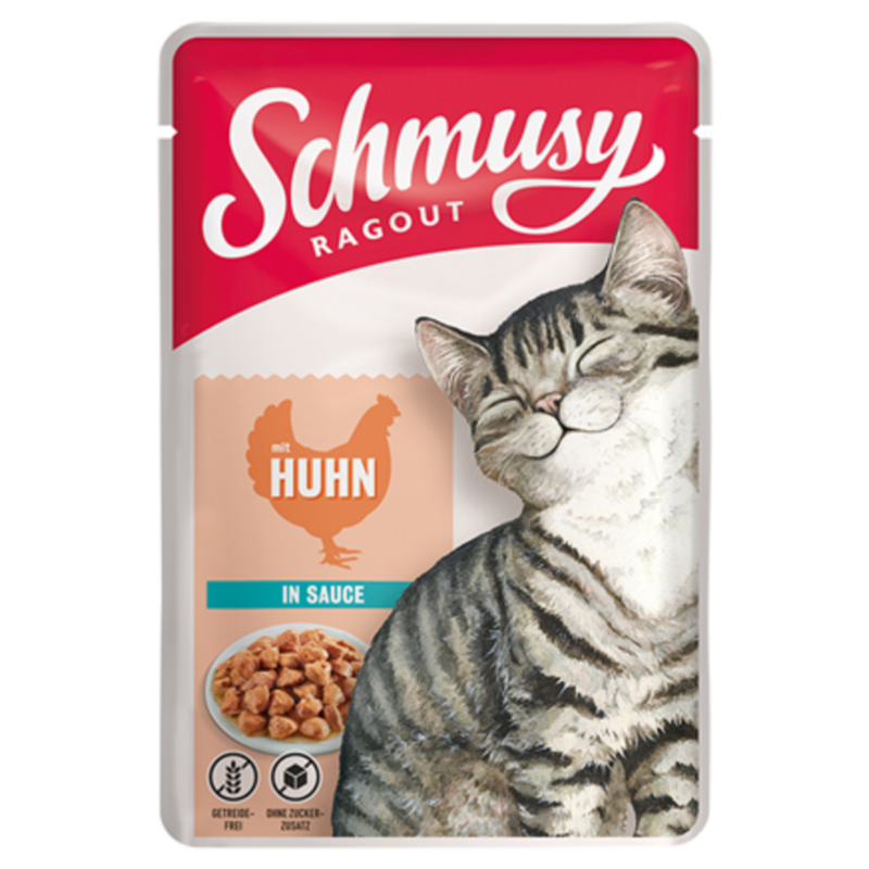 Schmusy Ragout Portionsbeutel 100g - Huhn in Sauce