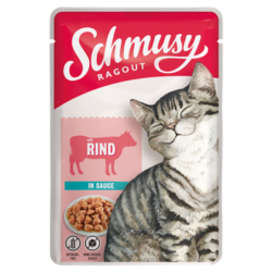 Schmusy Ragout Portionsbeutel 100g - Rind in Sauce