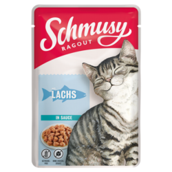 Schmusy Ragout Portionsbeutel 100g - Lachs in Sauce