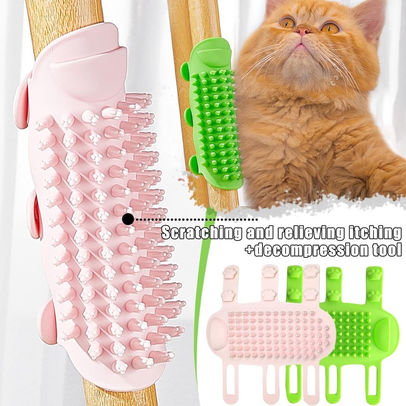 Cat Scratching Silicone Toy, Anti-bite And Wear-resistant Pet Strap, Attached To The Table Corner, Cat And Dog Relief, Tickli