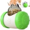 Ashwolf Pet Swing Roly Poly Snack Ball 146 x 77 x 109 mm, green, 1 piece