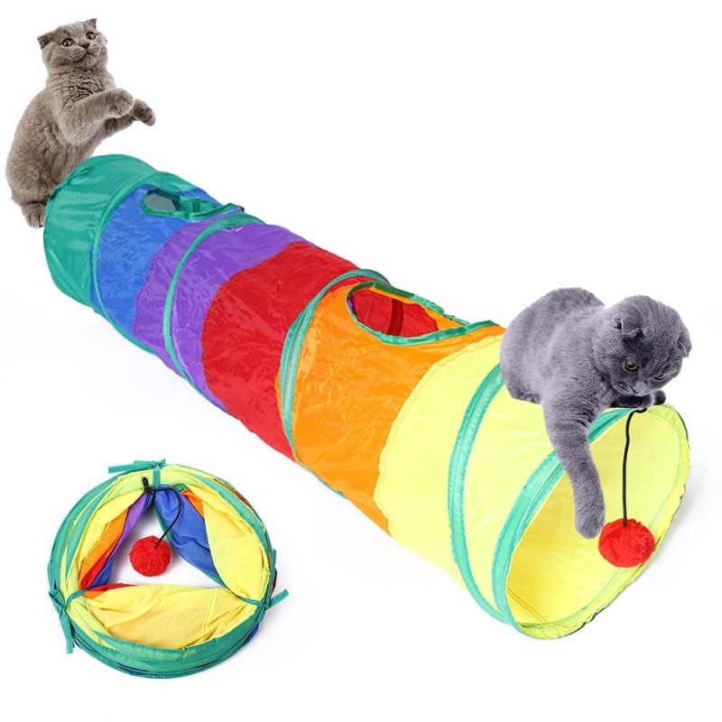 Cat Tunnel Tube Funny Kitten Toys Foldable Toys For Cat Interactive Cat Training Rabbit Animal Play Games Pet Product