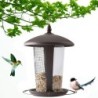 Metal Bird Feeder 2-in-1 Weather Resistant Rust-proof Easy to Assemble with Secure s