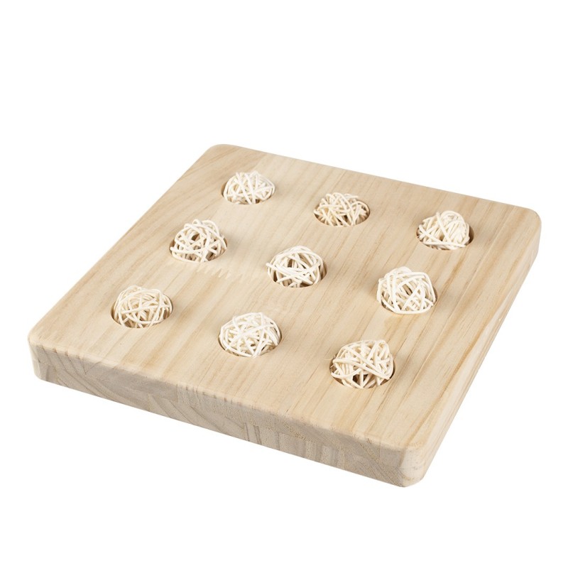 Spielzeug für Nagetiere und Kaninchen aus Holz Duvoplus Sniffle `N Snack Puzzle Gus