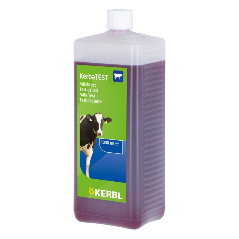 Test der Milch in der Dosierungsflasche Kerbl