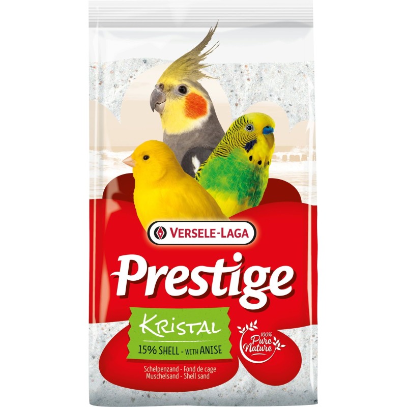 Versele Laga Prestige Muschelsand 5kg - Kristall