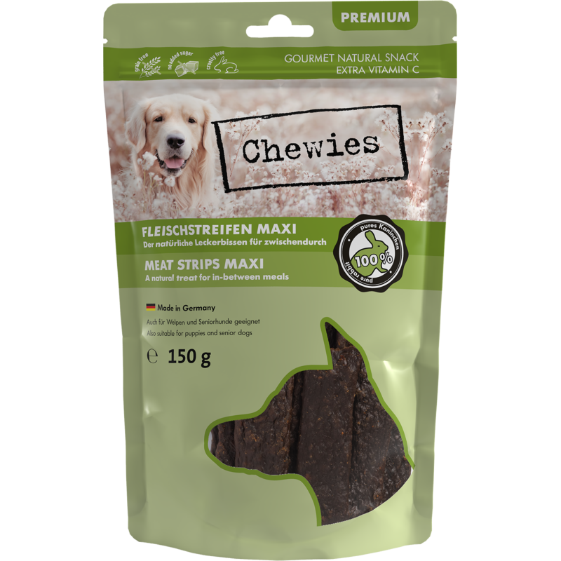 Chewies Fleischstreifen Maxi 150g - Kaninchen