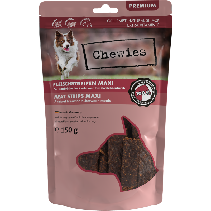 Chewies Fleischstreifen Maxi 150g - Pferd