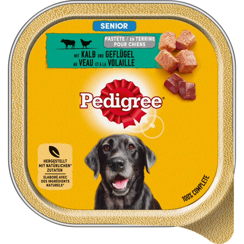 Pedigree Schale Senior mit Kalb und Geflügel - 300 g