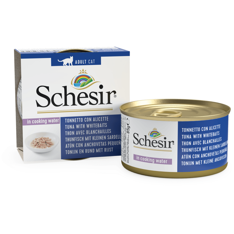 Schesir Dose Natural 85g - Thunfisch und Sardelle