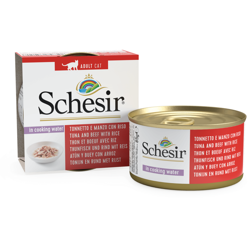 Schesir Dose Natural 85g - Thunfisch und Rind