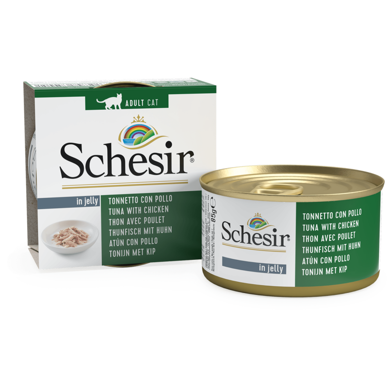 Schesir Dose Jelly 85g - Thunfisch und Huhn