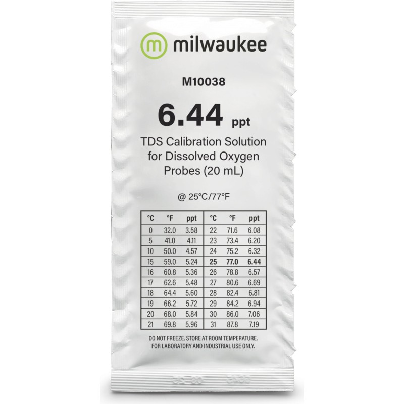 Milwaukee TDS Kalibrierlösung 6,44 ppt 25x20ml - 25 Stk