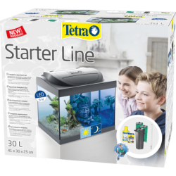 Tetra Starter Line 30L Aquarium Komplett-Set mit LED Tag-/Nachtbeleuchtung