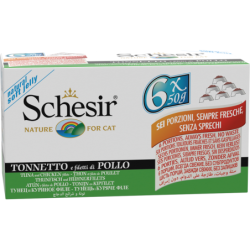 Schesir Multipack 6x50g - Thunfisch mit Huhn