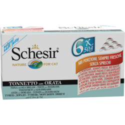 Schesir Multipack 6x50g - Thunfisch mit Goldbrasse