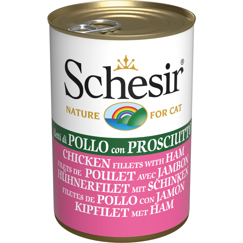 Schesir Dose 140g - Hühnerfilet und Schinken