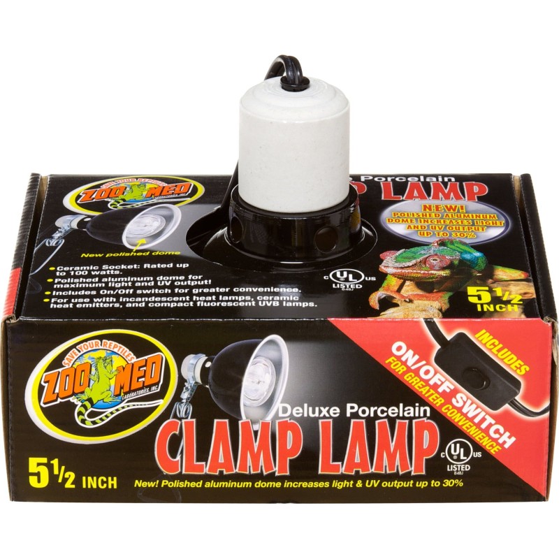 Zoo Med Porcelain Clamp Lamp - 14 cm