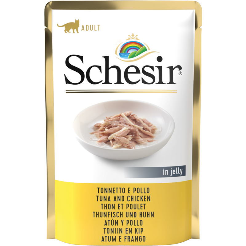 Schesir Frischebeutel 85g - Thunfisch und Huhn