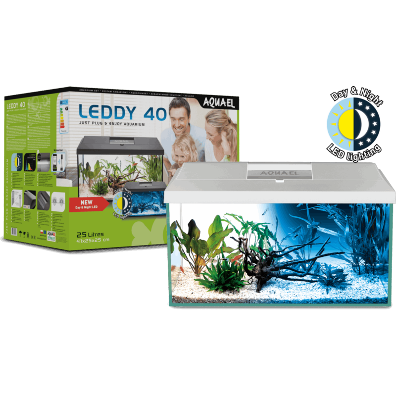 Aquael Aquarienset LEDDY Day&Night 40 2.0 - schwarz