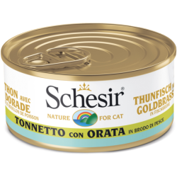 Schesir Brühe 70g - Thunfisch und Goldbrasse