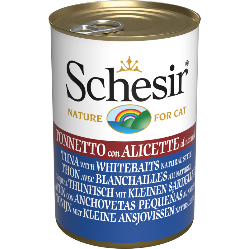 Schesir Dose Natural Thunfisch und Sardelle - 140 g