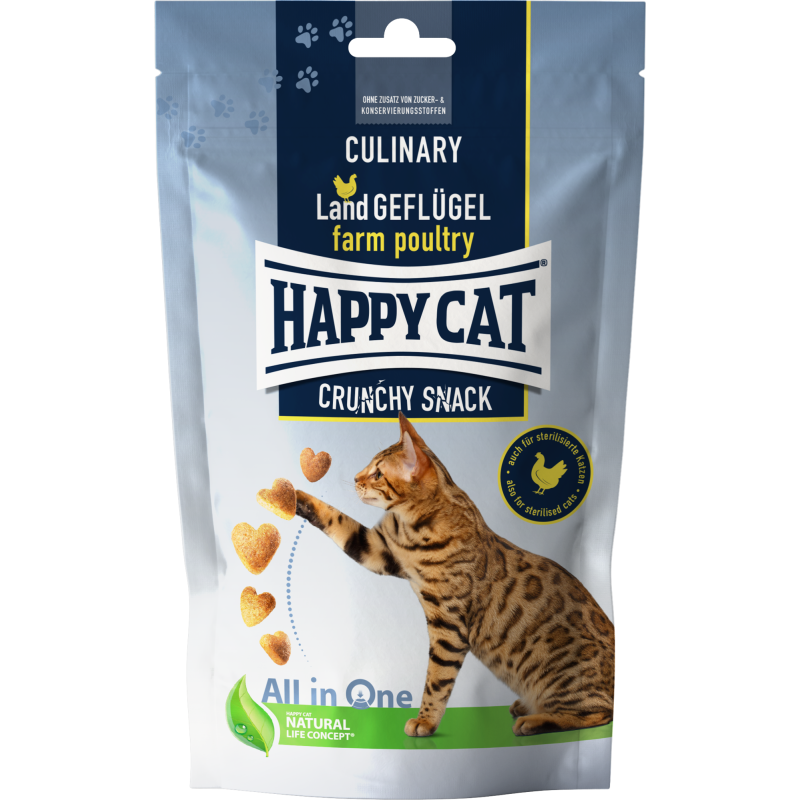 Happy Cat Crunchy Snack Land Geflügel - 70 g