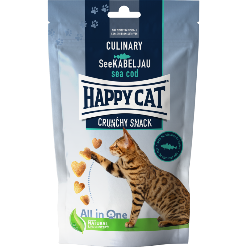 Happy Cat Crunchy Snack See Kabeljau - 70 g