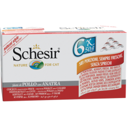 Schesir Multipack Natural 6x50g - Huhn und Ente