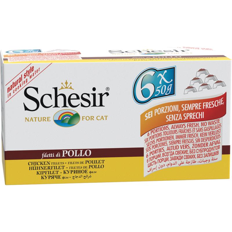 Schesir Multipack Natural 6x50g - Hühnerfilet