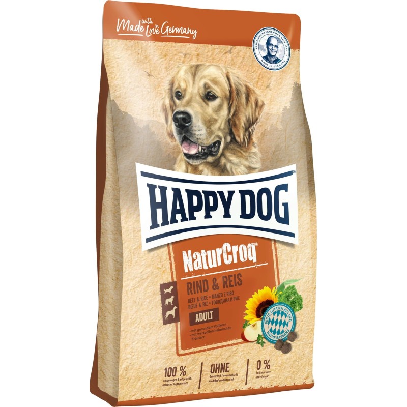 Happy Dog Trockenfutter NaturCroq Rind und Reis - 4 kg