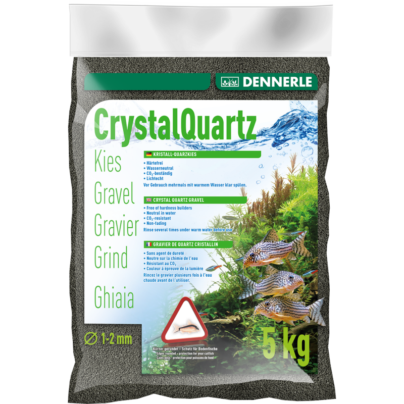 Dennerle Kristall-Quarzkies Diamantschwarz - 5 kg