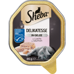 Sheba Schale Delikatesse in Gelee mit Lachs - 85 g