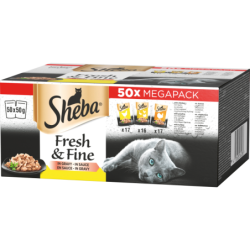 Sheba Fresh&Fine in Sauce Geflügel 50x50g - 2.500 g