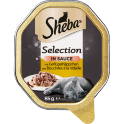 Sheba Schale Selection in Sauce mit Geflügelhäppchen - 85 g